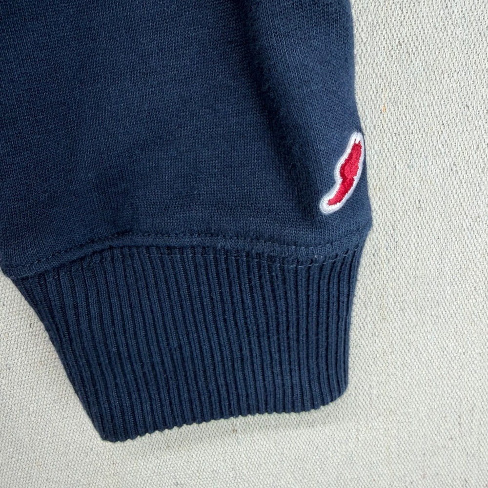 League Collegiate Outfitters Kent State Quarter Zip Navy Blue Sweatshirt Mens XL - Picture 3 of 12